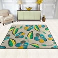 thumbnail image 4 of SKYSONIC Area Rug Pad Tropical Hibiscus Buds Nursery Rugs Floor Mat for Kids Playing Room Living Room Bedroom, 63 x 48 inch, 4 of 6