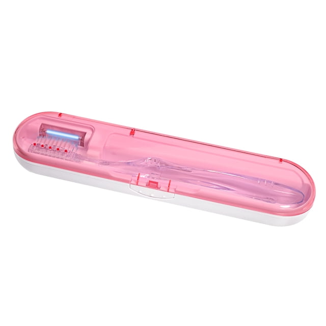 Cepillo de dientes portátil Caja ULTRAVIOLETA Caja ULTRAVIOLETA plástica Herramienta del dispositivo del cuidado de los dientes para el hogar / los viajes Eigraketly EL4065-04B