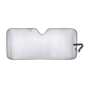 Genuine Dickies Silver Carbon Fiber Accordion Windshield Sun Shade