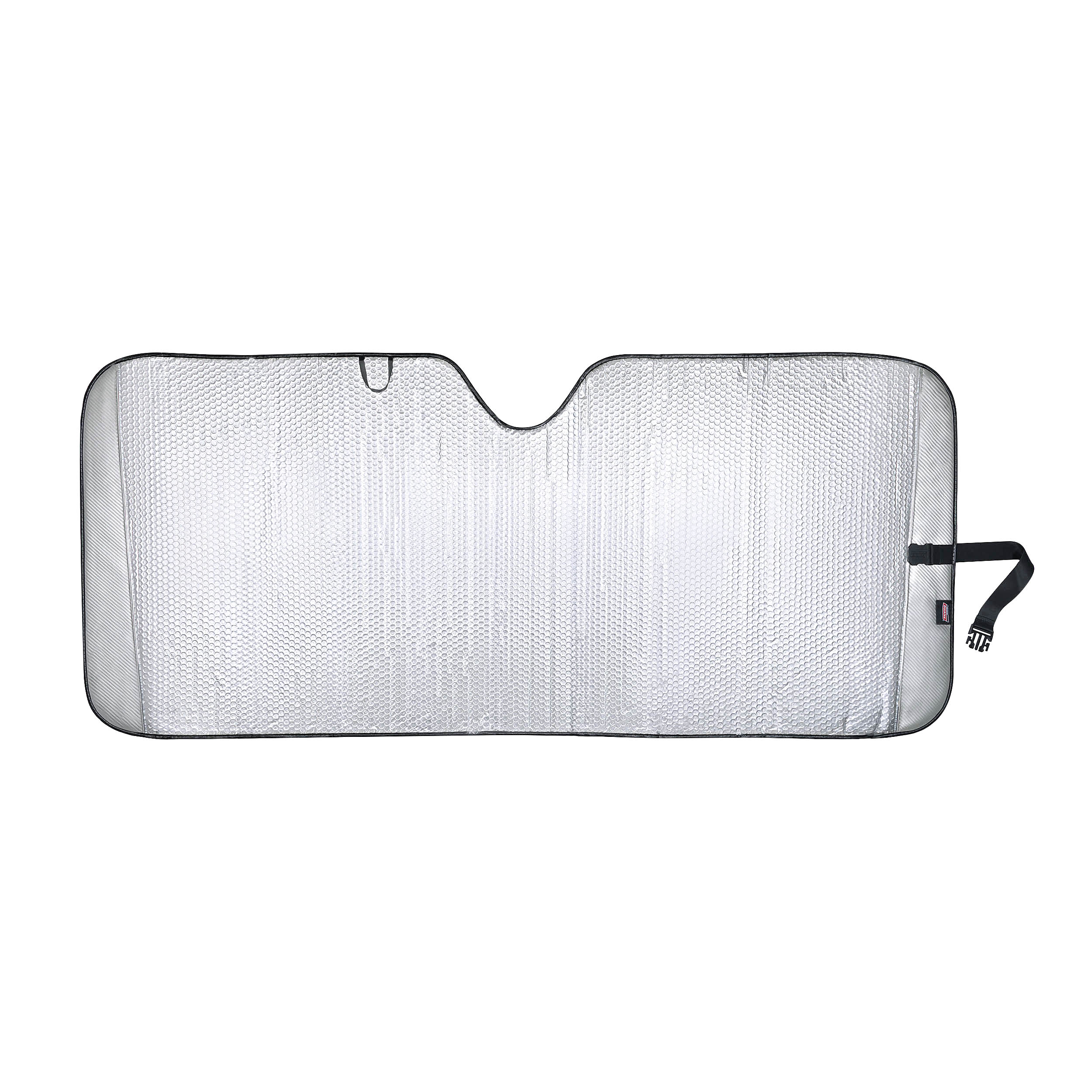 Genuine Dickies Silver Carbon Fiber Accordion Windshield Sun Shade
