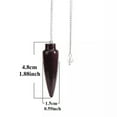 thumbnail image 4 of QQTDFG Amulet Natural Wooden Pendulum Wooden Round Cone Pattern-B-7 Chakra Chain, 4 of 9