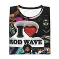 thumbnail image 3 of Youth Rod Wave T-Shirt 3d Printed Crewneck Graphic Short Sleeve Tees For Boys Girls, 3 of 8