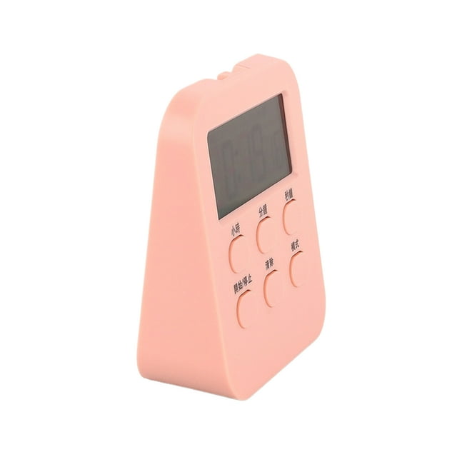 ZheElen Magnetic Digital Cooking Timer For Easy In Kitchen Can Be Adsorbed On Iron Products For Easy Viewing Base Style - Pink