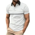 thumbnail image 6 of Njoeus Black Tees for Men Big & Tall Tops Men's Button Up Short Sleeve Golfs Shirts Lapel Gym Workout Sports T-Shirt Slim Fitted Basic Tees Shirt S-3Xl Mens White Tee Shirts, 6 of 6