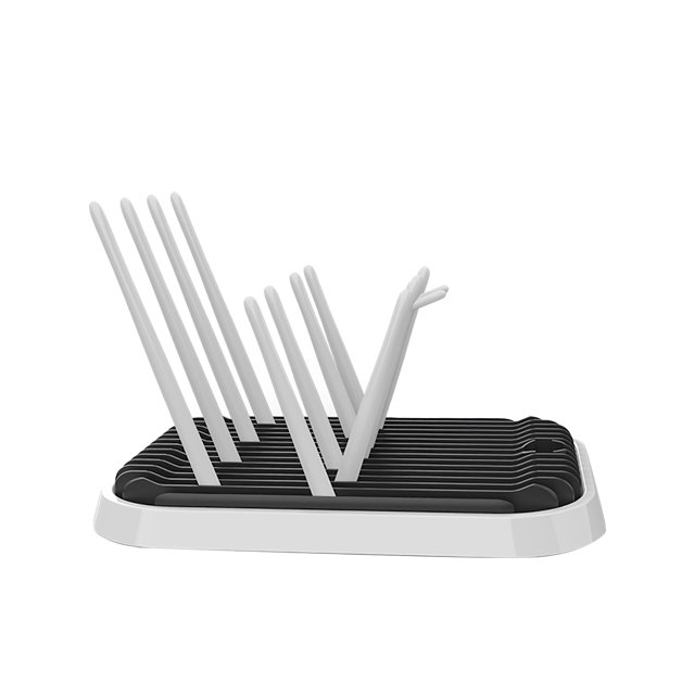 Estante Para Secar Biberones, Soporte Multifunción Para Escurridor De Botellas Para Contener 10 Biberones, Bandeja De Drenaje De Plástico Desmontable, Portavasos Sweethay BA000681-03
