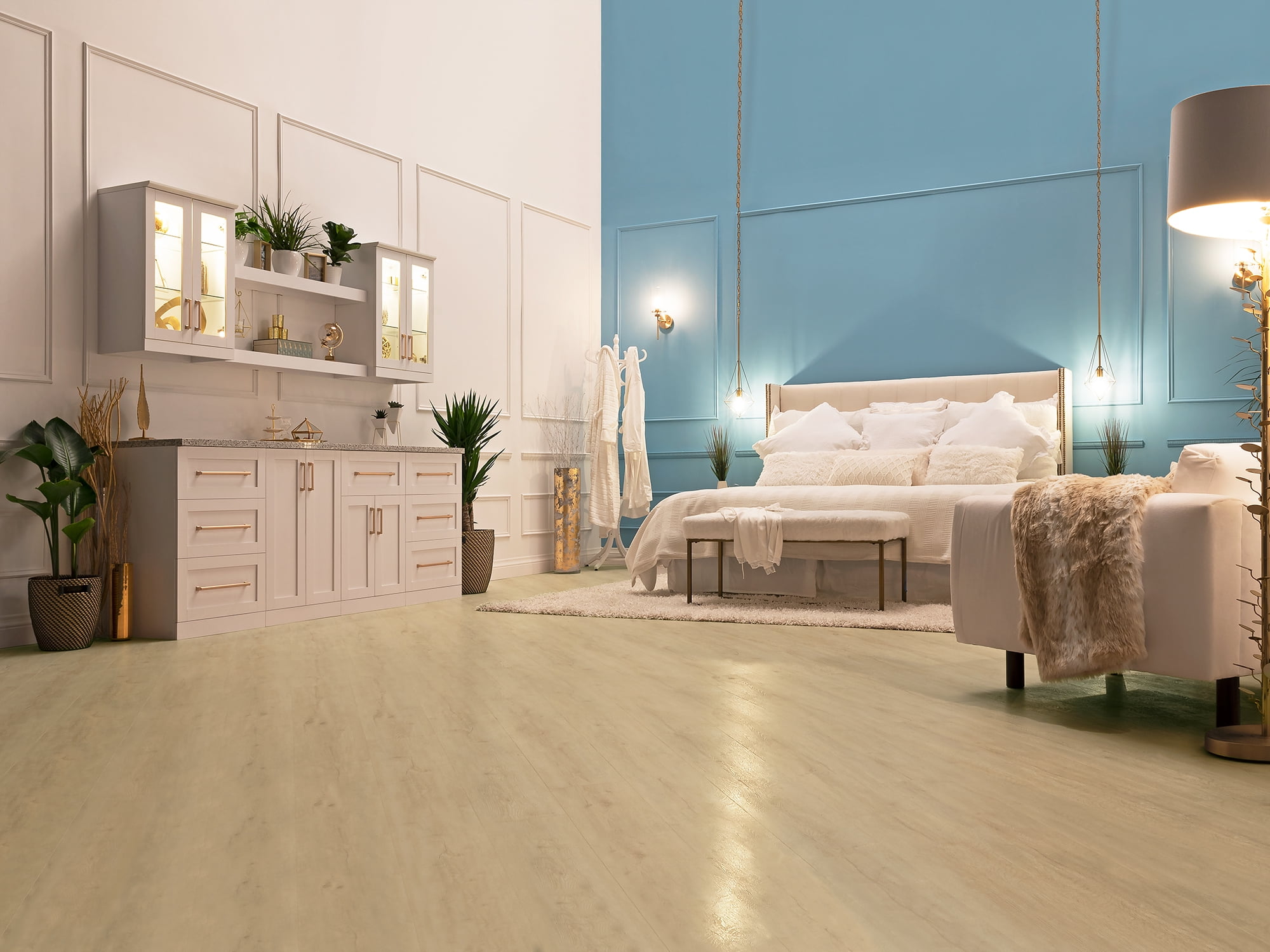 NewAge Products Vinyl Plank Flooring - 600 sqft - White Oak