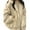 Beige, variant on EMMIOL Christmas Women's Y2K Reversible Oversize Fleece Hooded Jacket Sherpa Lined Long Sleeve Zip-Up Puffer Jacket,2025 Winter Warm Coat