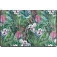 thumbnail image 3 of FREEAM Tropical Floral Non Slip Area Rug for Living Dinning Room Bedroom Kitchen, 3' x 5'(39 x 60 Inch), Palm Tree Nursery Rug Floor Carpet Yoga Mat, 3 of 6