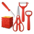 thumbnail image 4 of TopLLC Kitchen Accessories, Kitchen Essentials, Kitchen Tools Red Festive Celebrate Kitchen Gadget Set Five-piece Festive Holiday Gift Set Red kitchen gadget coordinates, 4 of 9