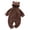 Brown, variant on Splozh Baby Snowsuit Winter Romper Hooded Boys Girls Jumpsuit Bear Thick Windproof Cap Infant Winter Clothes Baby Boy Clothes,Watermelon Red,12-24 Months