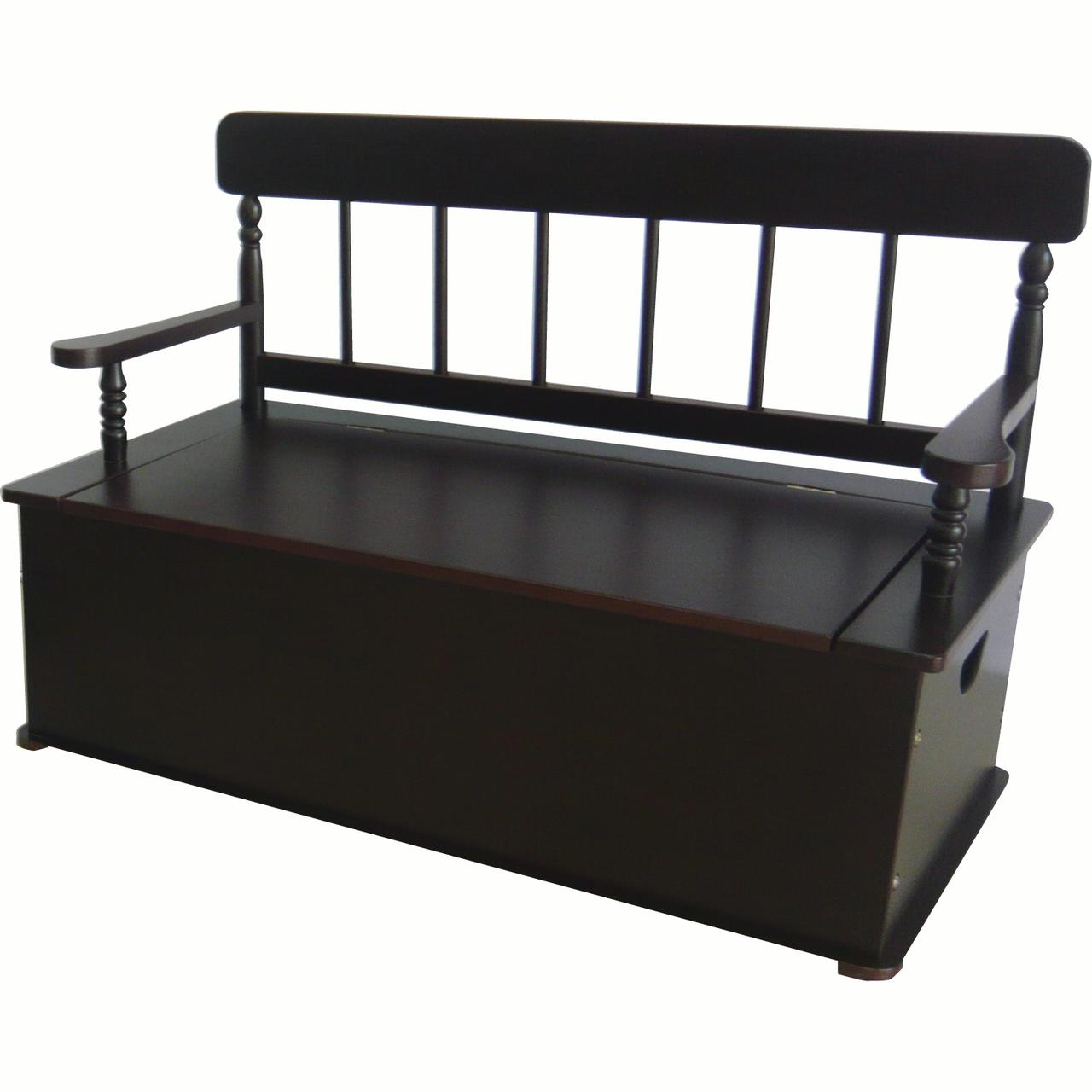 Espresso Bench Seat w/ Storage