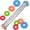 Silver, variant on Gold Adjustable Stainless Steel Rolling Pin with Thickness Rings, Metal Dough Roller for Cookies Pizza Fondant Cake Baking