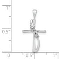 thumbnail image 4 of 14K White Gold Charm Pendant Diamond Round .01Ct., 4 of 4