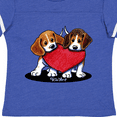 thumbnail image 4 of Inktastic Beagle Heartfelt Duo Boys or Girls Toddler T-Shirt, 4 of 5