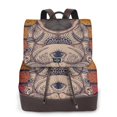 thumbnail image 1 of Disketp Pug dog Yoga Mochila de Cuero para Mujer, Bolso de Espalda Antirrobo con Estilo para Viaje, Trabajo y Uso Diario, 1 of 4