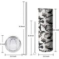 thumbnail image 5 of 20oz Gray Camo Shark Silhouette Pattern Skinny Tumblers Stainless Steel Tumbler with Lid and Straw,Vacuum Insulated Double Wall Travel Tumbler Cups with Cleaning Brush for Coffee,Tea, 5 of 6