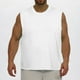 thumbnail image 1 of Ceisia Men's Plus Size Solid Color Mesh Crew Neck Tank Top, Breathable Sleeveless Fitness Shirt for Big & Tall Men White XXXXL Gifts, 1 of 7