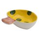 thumbnail image 2 of Ceramic Pet Bowl for Storage 1Pcs Yellow Mushroom Shaped Pet Feeding, 2 of 3