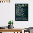 thumbnail image 2 of Aaheei Bible Verses Canvas Wall Art for Kids, Psalms 91 Scripture, Christian Religious Gift, Ready to Hang for Kids' Nursery/Classroom/Bedroom Wall Decor, 2 of 5