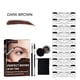 thumbnail image 1 of Crema para cejas Jaysuing con pincel para cejas, colorante automático, resistente al agua y duradera, maquillaje a prueba de manchas, no se mancha fácilmente, crema para cejas - Traje marrón oscuro, 1 of 5