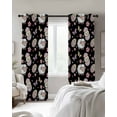 thumbnail image 2 of Easter Blackout Curtains for Bedroom, Thermal Insulated Drapes, Spring Sheep Chickens Eggs Butterfly Flowers Black Black Out Curtains 63 Inch Long Room Darkening Kitchen Curtains 42"x63" 2 Panels, 2 of 8