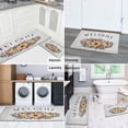 thumbnail image 6 of Kitchen Rugs and Mats Non Skid Washable Sunflower Wood Garland Kitchen Mat and Rug Set,Floor Cushion Waterproof Rug,Rubber Backed Area Rugs for Kitchen Laundry, 6 of 7