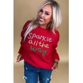thumbnail image 5 of Ushdele Chic Festive Plus Size Sweater - Long Sleeve Crew Neck, 5 of 8