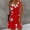 #0746Red, variant on Taylonsss Womens Casual Dress V Neck Pleated Short Sleeve Elastic Waist Comfortable Flattering Fit Fashionable All Season Beach Vacation Outfit
