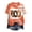 Orange, variant on Plus Size It's Fall Y'all T-Shirt Women Halloween Bleached Shirt Leopard Plaid Pumpkin Graphic Tees Casual Fall Tops Red XXL