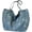 As shown, variant on Denim Shoulder Bag Denim Crossbody Bag Denim Tote Bags Women's Retro Large Canvas Shoulder Bag Casual Style Lightweight Bag