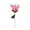 Pink-PK Home Decor, variant on karymi Solar-Powered 5-Light Phalaenopsis Orchid Outdoor Lawn Lights, Rubber Multicolor, 29.13in Tall, Auto On/Off, Constant or Flicker Mode, for Garden Yard Patio Bedroom Decor