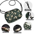 thumbnail image 3 of FORMRS Mini Crossbody Bag for Women Adjustable Rope Shoulder Casual Phone Purse, Green Leaves, 3 of 7