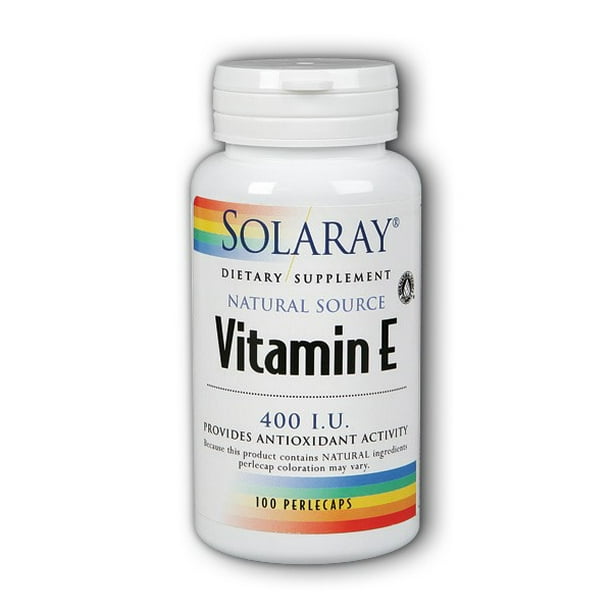 Solaray Vitamin E dAlpha Tocopherol 268mg (400 IU) Heart & Skin