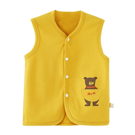 

Toddler Boys Girls Jacket Coats Fruits Printed Sling Sleeveless Winter Outwear Warm Vest Comfortable Cat Banana Dailywear Streetwear Soft Cozy Coat