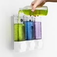 thumbnail image 2 of Shampoo Dispensers for Shower Wall Mounted Soap Dispenser 3 Chambers Conditioner Body Wash Dispenser Set, 2 of 10
