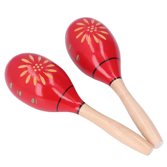 Maracas, Percussion Instrument 2 Pcs Wooden Maracas Bright Crisp Sound For Games For Concerts For Kids Adults For Parties
