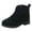 Black, variant on Fozruso Girls Shoes Fashion Solid Color Short Boots Non Breathable Women Boots Sizes 12.5 Little Kid(Black)
