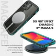 thumbnail image 3 of Feishell for iPhone 13 Pro Max Waterproof Case Built-in Screen Protector Clear Water Proof Shockproof Dustproof Snowproof Full Body Rugged Transparent Underwater Phone Case,Blue, 3 of 8