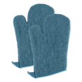 thumbnail image 1 of Manoplas para horno DII de algodón acolchado color azul tormenta, juego de 2 piezas, 1 of 8