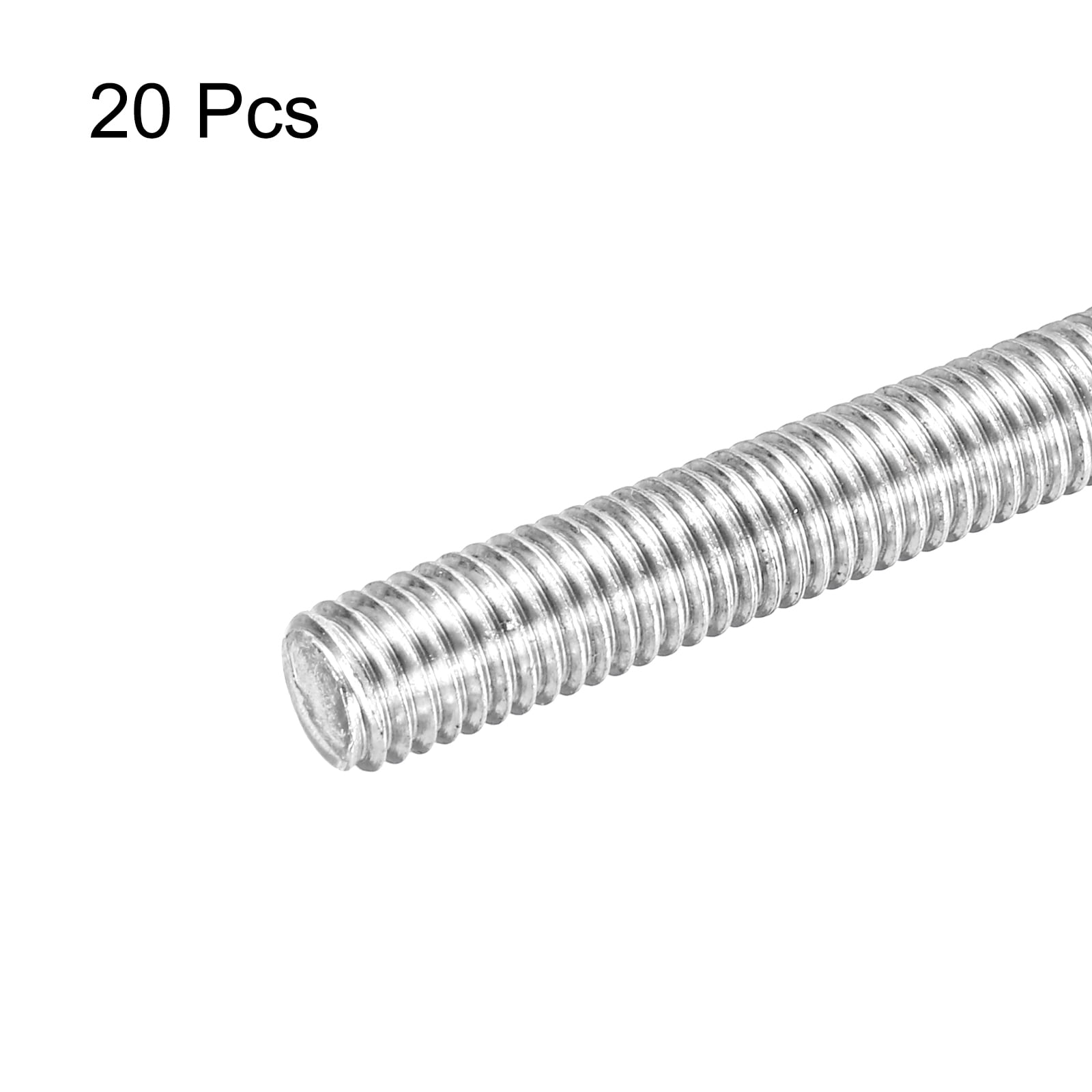 20Pack Fully Threaded Rod M8 x 90mm 1.25mm Thread Pitch 304 Stainless Steel Right Hand Threaded Rods Bar Studs