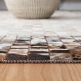 thumbnail image 5 of SAFAVIEH Studio Leather Claude Geometric Runner Rug, Beige/Brown, 2'3" x 7', 5 of 7