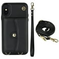thumbnail image 5 of Crossbody PU Leather Wallet Case For IPhone 14 13 12 Mini 11 Pro X XS Max XR 8 7 SE 2020 2022 Card Slots Magnetic Lanyard Phone Cover, 5 of 5