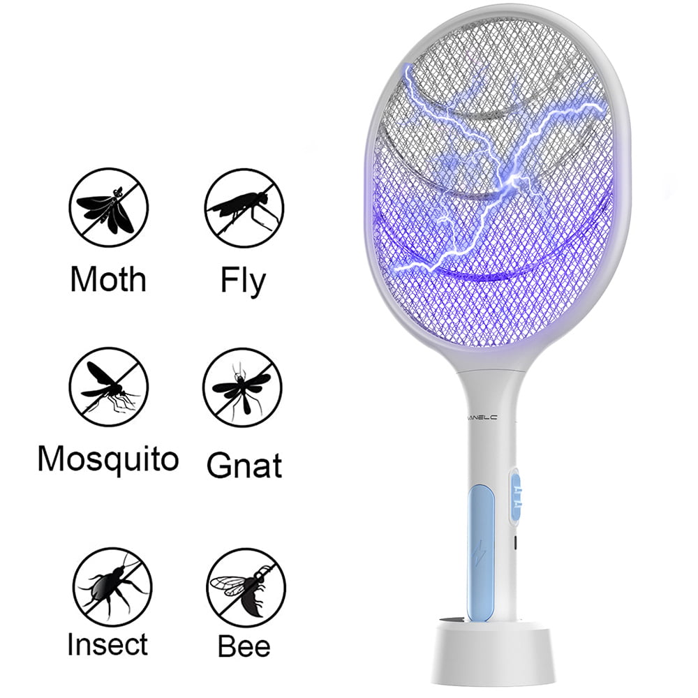 usa usb refill mosquito insect insect zapper queer portable racket 