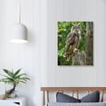 thumbnail image 4 of ONETECH Wild Animals Owl Poster Funny Wall Art Decor Poster Canvas Painting Pictures Great Horned Owl for Living Room Bedroom office Gift 16x20 in, 4 of 5