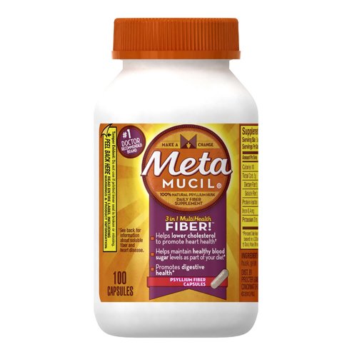 Metamucil Fiber Therapy For Regularity, Fiber Supplement Capsules 100 Ea