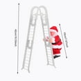 thumbnail image 4 of YOPTOP Electric Climbing Ladder Santa Claus with Music Santa Claus Climbing on Ladder  Gifts,d,One Size, 4 of 10