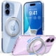 thumbnail image 1 of Funda TORRAS para iPhone 17 con soporte magnético de 360°, transparente, 1 of 9