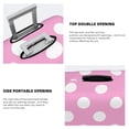 thumbnail image 3 of Gukieu Pink And White Polka Dot Print Suitcase Protective Cover, Elastic Zipper Buckle Suitcase Protective Cover, Suitable for Travel, Business Trip-Medium, 3 of 7