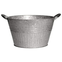 16" Round Tub w/Handles - Galvanized
