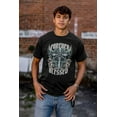 thumbnail image 5 of Goth Forever Blessed Cross Wings Plus Size Crewneck Graphic Tee Shirt Brisco Brands 4X, 5 of 6